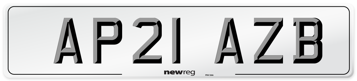 AP21 AZB Number Plate from New Reg